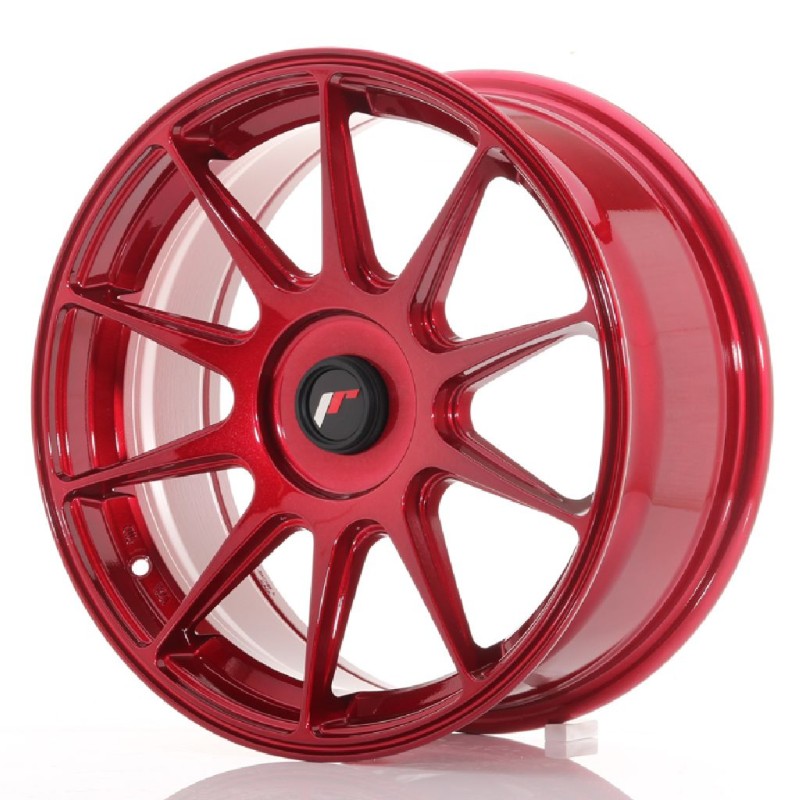 Japan Racing JR11 11.0x19 ET25 Blank Platinum Red
