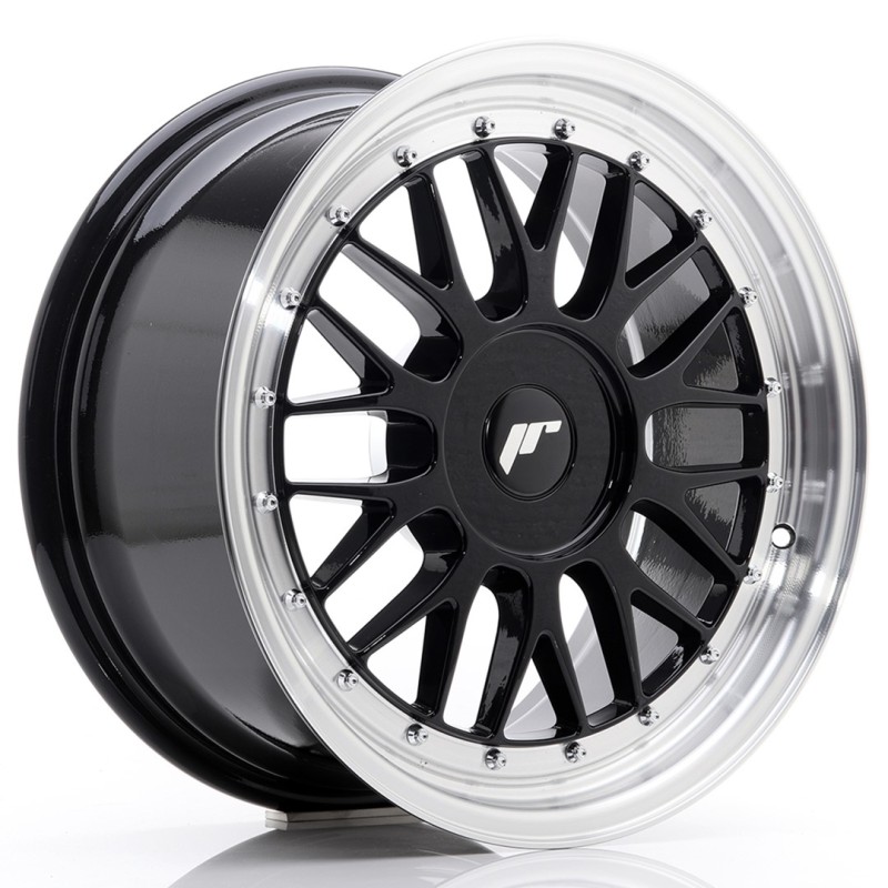 Japan Racing JR23 7.0x16 ET20-45 Blank gloss black w/Machined Lip
