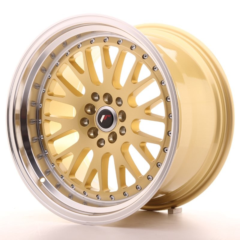 Japan Racing JR10 9.5x18 ET18 5x114.3/120 gold mit silber Bett