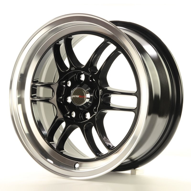 Japan Racing JR7 7.0x16 ET38 4x100/114.3 schwarz mit silber Bett