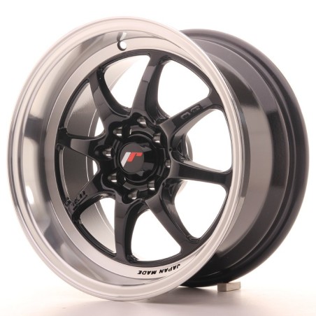 Japan Racing TF2 7.5x15 ET10 4x100/114.3 schwarz mit silber Bett