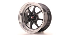 Japan Racing TF2 7.5x15 ET10 4x100/114.3 schwarz mit silber Bett