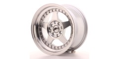 Japan Racing JR6 10.0x17 ET0-20 Blank Silver Machined Face