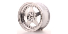 Japan Racing JR6 8.0x16 ET10-30 Blank Silver Machined Face