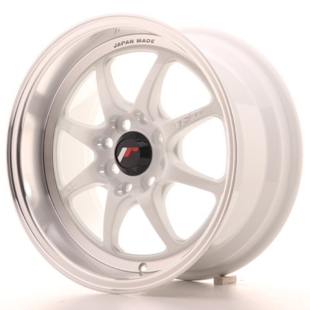 Japan Racing TF2 7.5x15 ET30 4x100/114.3 weiss mit silber Bett