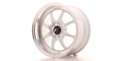 Japan Racing TF2 7.5x15 ET30 4x100/114.3 weiss mit silber Bett