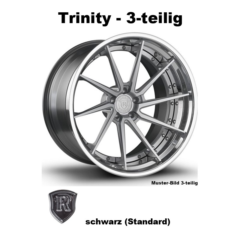 Rohana Forged RFG1 schwarz - Trinity 3-tlg 22 Zoll