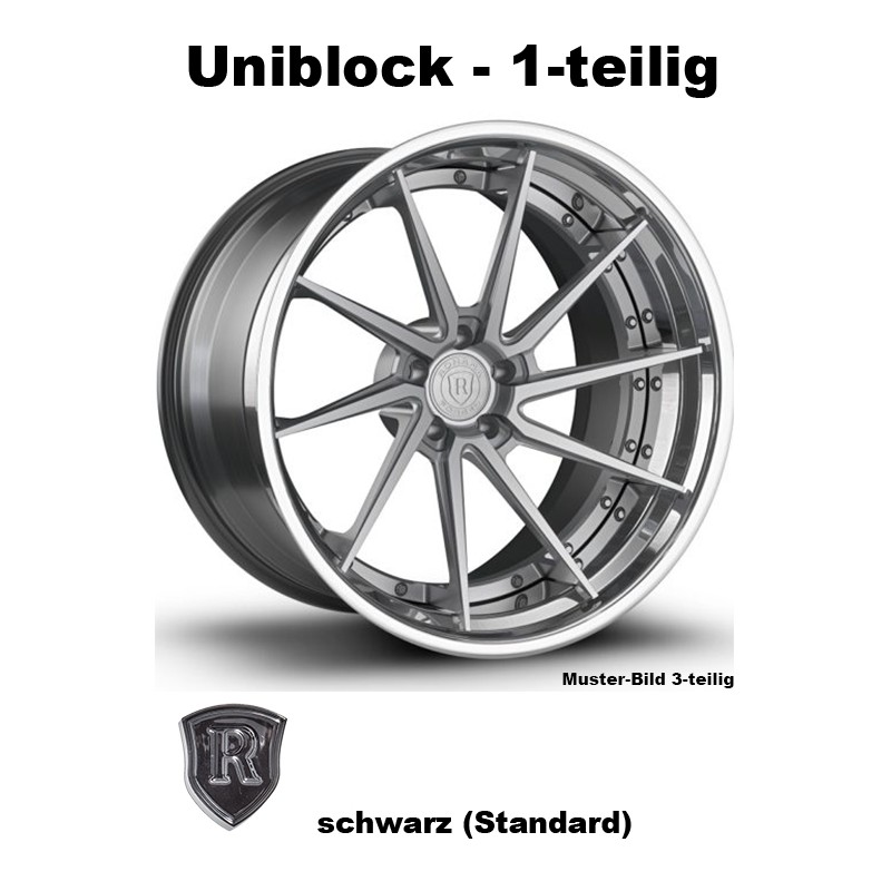 Rohana Forged RFG1 schwarz - Uniblock 19 Zoll