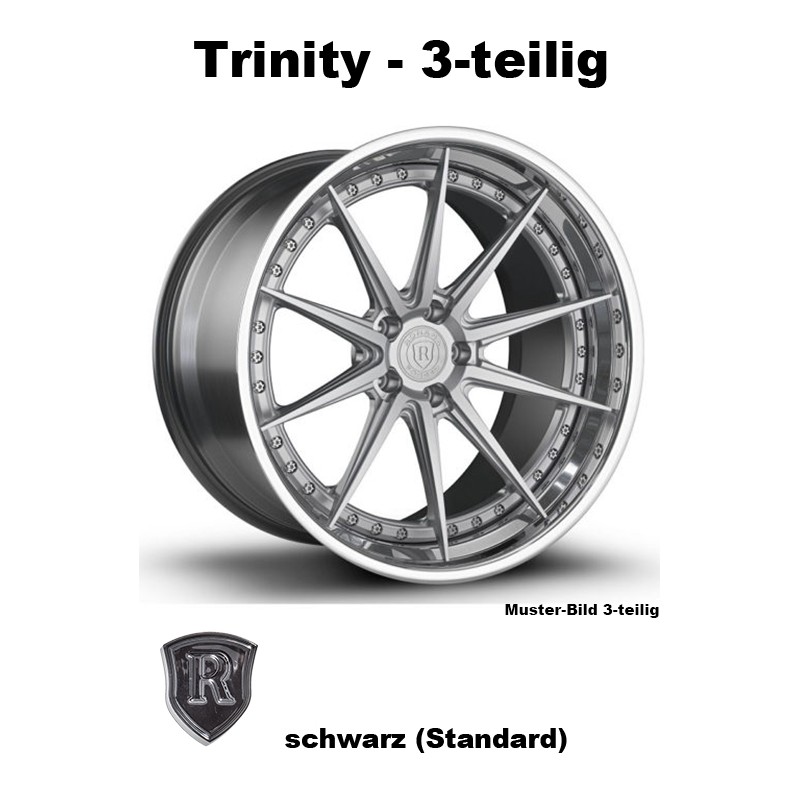 Rohana Forged RFG10 schwarz - Trinity 3-tlg 22 Zoll