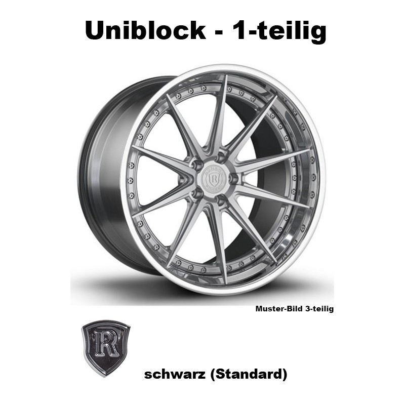 Rohana Forged RFG10 schwarz - Uniblock 21 Zoll