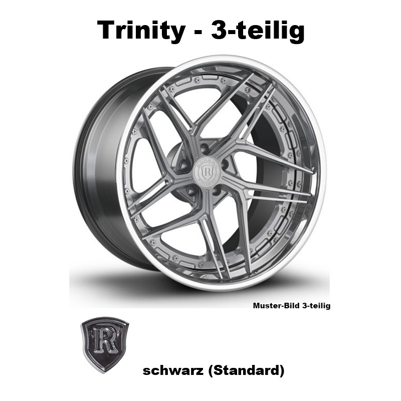 Rohana Forged RFG11 schwarz - Trinity 3-tlg 19 Zoll