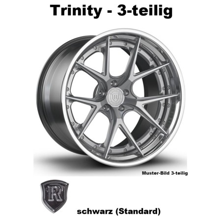 Rohana Forged RFG15 schwarz - Trinity 3-tlg 19 Zoll