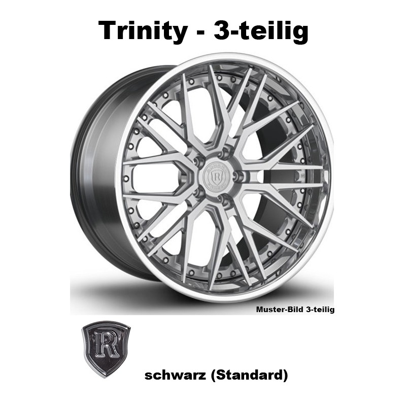 Rohana Forged RFG3 schwarz - Trinity 3-tlg 19 Zoll