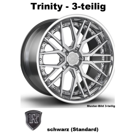 Rohana Forged RFG3 schwarz - Trinity 3-tlg 23 Zoll