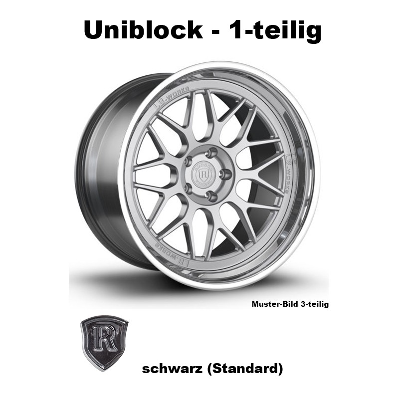 Rohana Forged RLB1 schwarz - Uniblock 19 Zoll