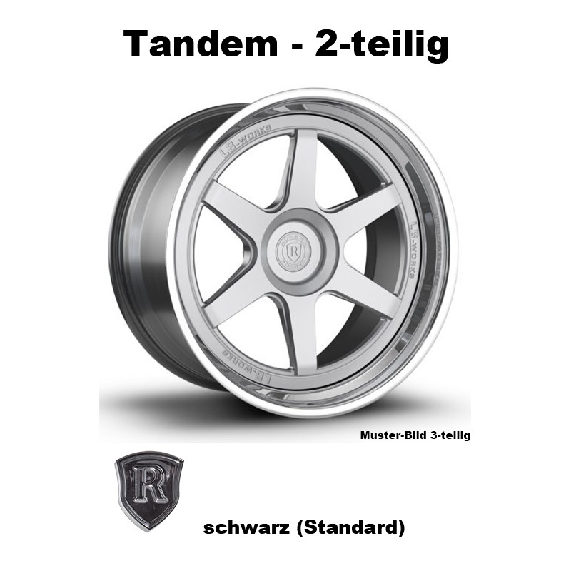 Rohana Forged RLB2 schwarz - Tandem 2-tlg 22 Zoll