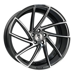 mbDESIGN KV2 8.5 x 20 grau / anthrazit Alufelge