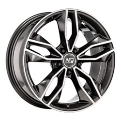 MSW 71 7.5 x 17 grau / anthrazit Alufelge