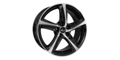 Brock B25 7.5 x 17 schwarz Alufelge