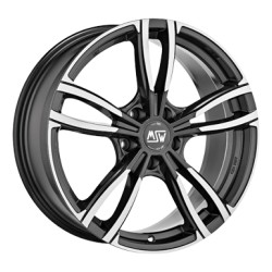 MSW 73 7.5 x 17 grau / anthrazit Alufelge