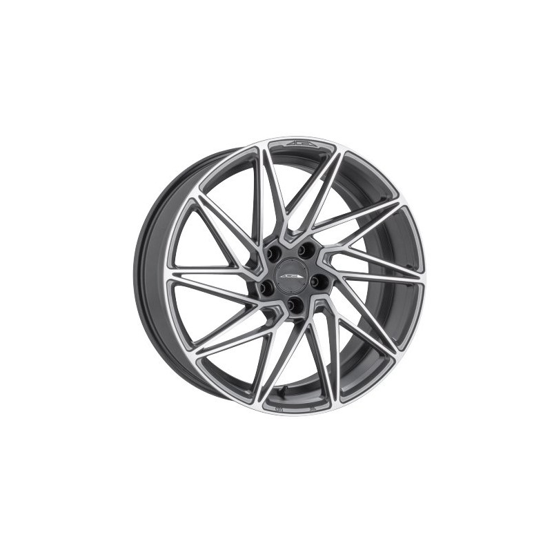 ACE Driven left 8.5x19 ET45 5x114.3 matt grau frontpoliert