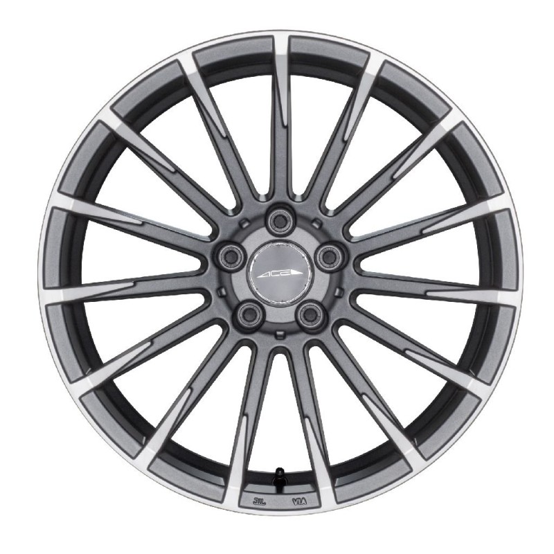 ACE Devotion 10.0x19 ET40 5x114.3 matt grau frontpoliert