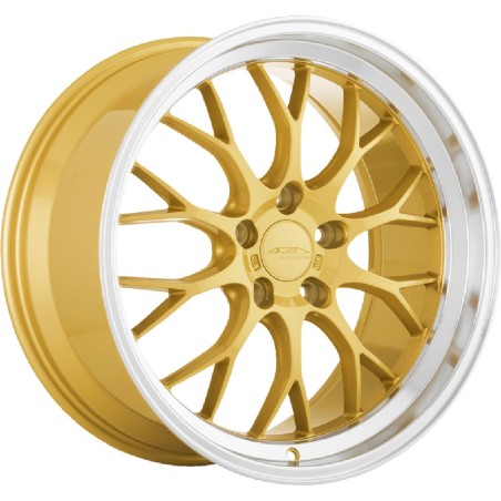 ACE AFF10 9.5x19 ET45 5x112 gold polierte Lippe