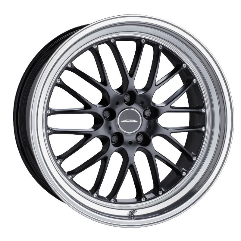 ACE Rio 8.5x20 ET35 5x120 schwarz matt polierte Lippe