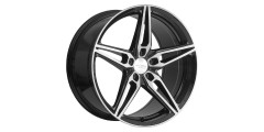 ACE AFF01 8.5x19 ET45 5x110 dark shiny black, face brushed