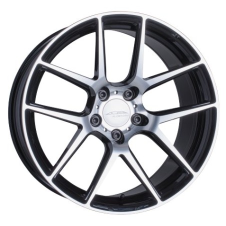 ACE AFF02 8.5x19 ET45 5x110 dark shiny black, face polished
