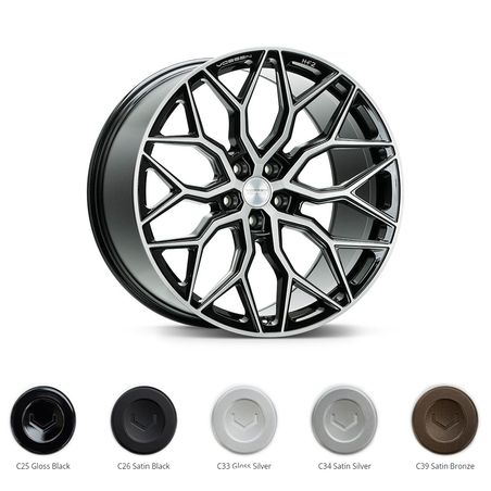 Vossen HF2 9.5x22 ET26-56 5x108-130 FLAT-BLANK