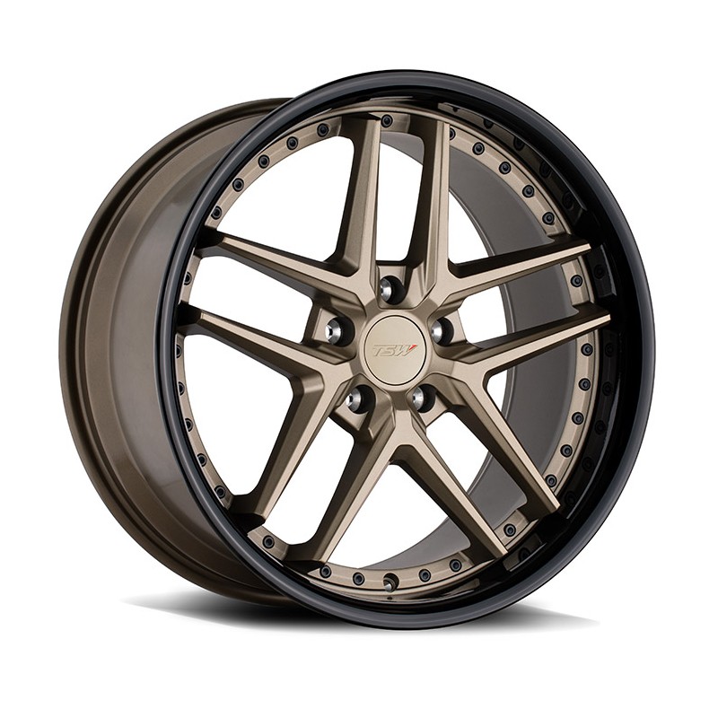 TSW Premio 9.5x19 5x114.3 ET40 matte bronze / black lip