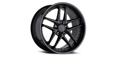 TSW Premio 8.5x19 5x120 ET20 matte black / gloss black lip