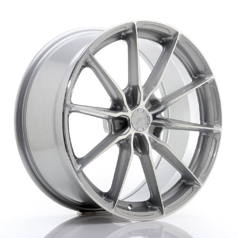 Japan Racing JR37 10.0x21 ET10-41 Blank Silver Machined