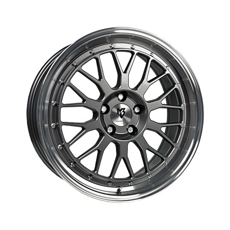 mbDESIGN LV1 7.5 x 18 grau / anthrazit Alufelge