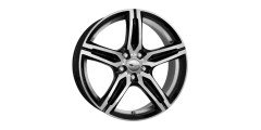 Brock B29 7.5 x 17 schwarz Alufelge