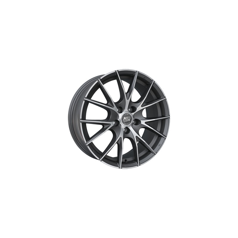 MSW 25 8 x 17 grau / anthrazit Alufelge