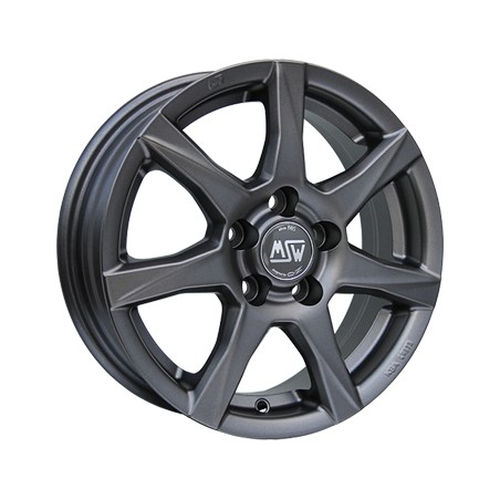 MSW 77 6 x 15 grau / anthrazit Alufelge