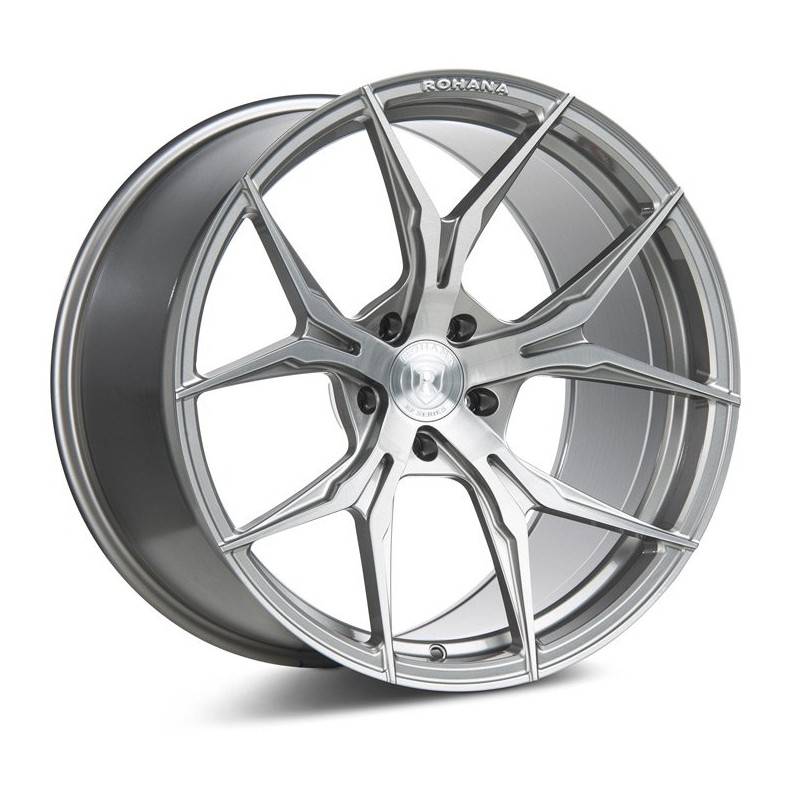 Rohana RFX5 11.0x20 ET30  5x112 brushed titanium