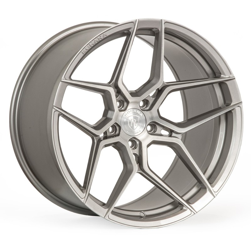 Rohana RFX11 11.0x20 ET50  5x114.3 brushed titanium