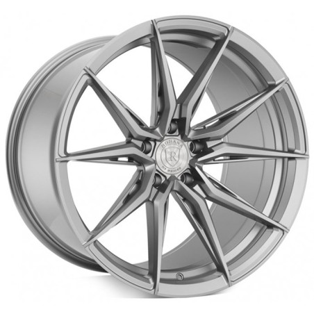 Rohana RFX13 10.0x20 ET33 5x112  brushed titanium (deep concave)