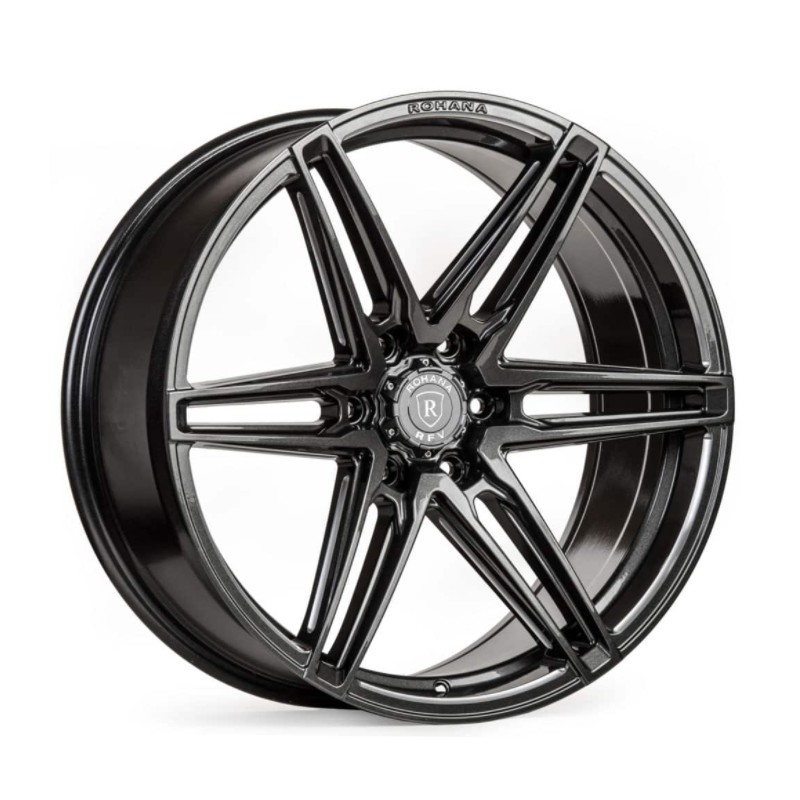 Rohana RFV1 9.5x22 ET22  6x139.7 gloss graphite