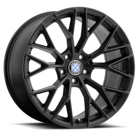 Beyern Antler 9.0x22 5x120 ET11 schwarz matt mit glanz front