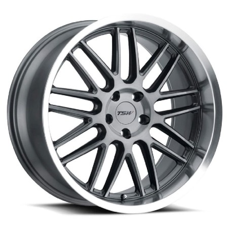 TSW Avalon 9.5x19 ET39 5x112 gunmetal machined lip