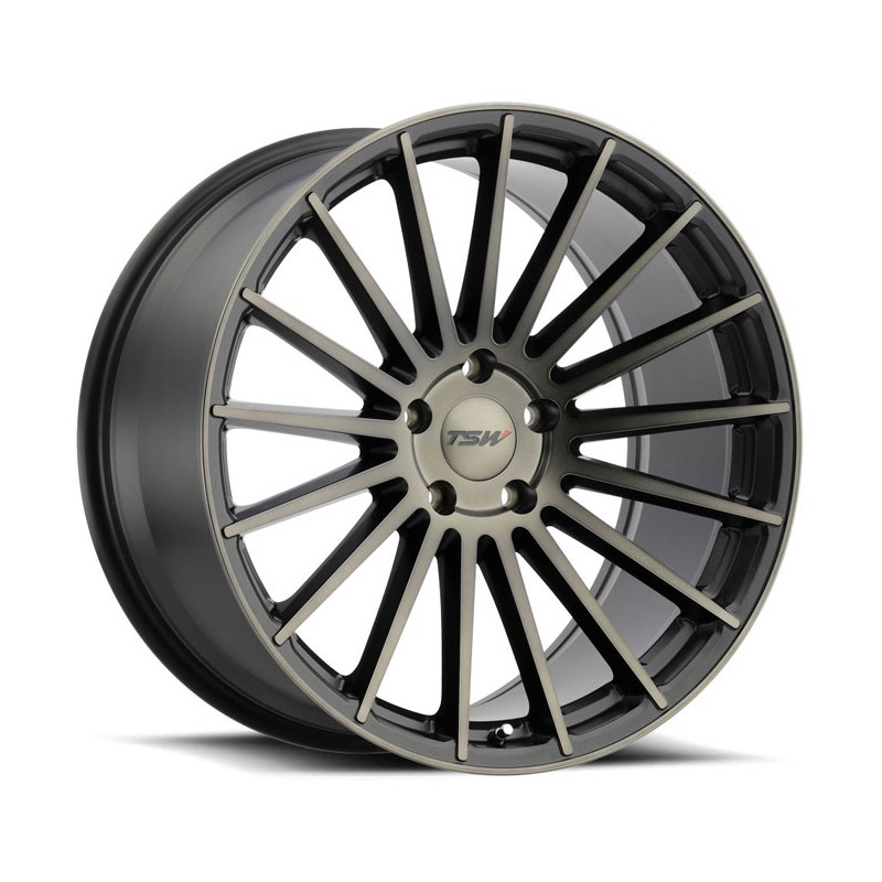 TSW Luco 8.5x19 5x112 ET42 schwarz matt/dunkel frontpoliert
